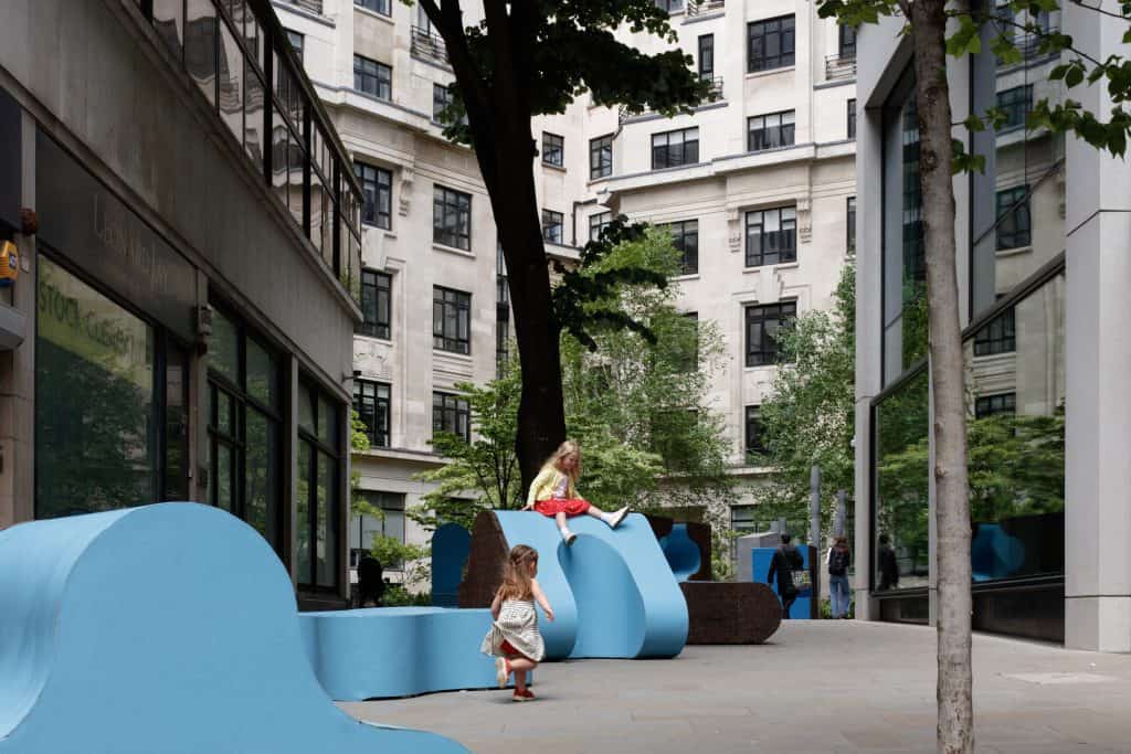 LFA and EC BID installation ‘Urban Playground’ found in Fen Court, EC3M